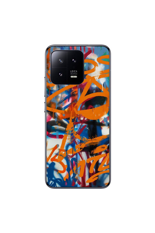 Xiaomi Mi 13 Pro Uyumlu Şeffaf Kılıf Graffiti 2 Tasarımlı