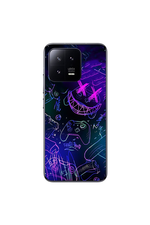 Xiaomi Mi 13 Pro Uyumlu Şeffaf Kılıf Graffiti 4 Tasarımlı