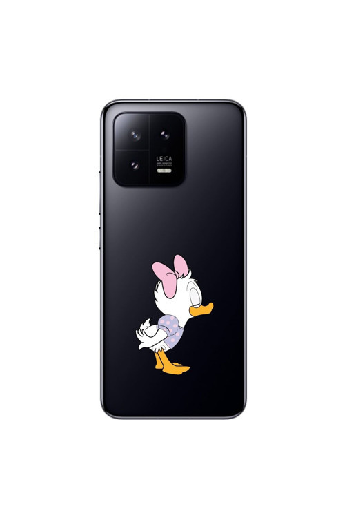 Xiaomi Mi 13 Pro Uyumlu Şeffaf Kılıf Couple Ördek 1 Tasarımlı