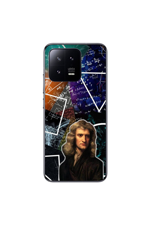 Xiaomi Mi 13 Pro Uyumlu Şeffaf Kılıf Isaac Newton Tasarımlı