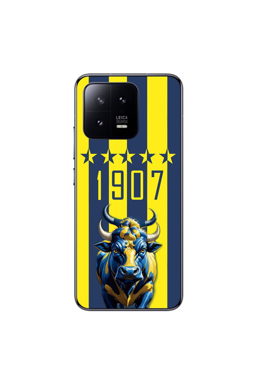 Xiaomi Mi 13 Pro Uyumlu Şeffaf Kılıf 1907 Boğa Tasarımlı