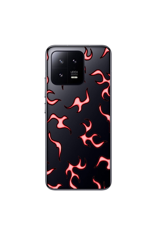 Xiaomi Mi 13 Pro Uyumlu Şeffaf Kılıf Wallpaper 4 Tasarımlı