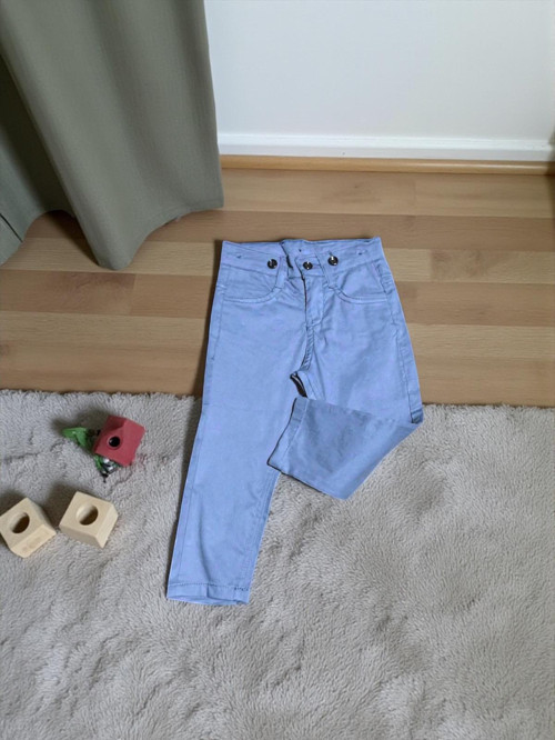 KLASİK KESİM İNCE GABARDİN PANTOLON - RN25PNT-İndigo-2 Yaş İndigo