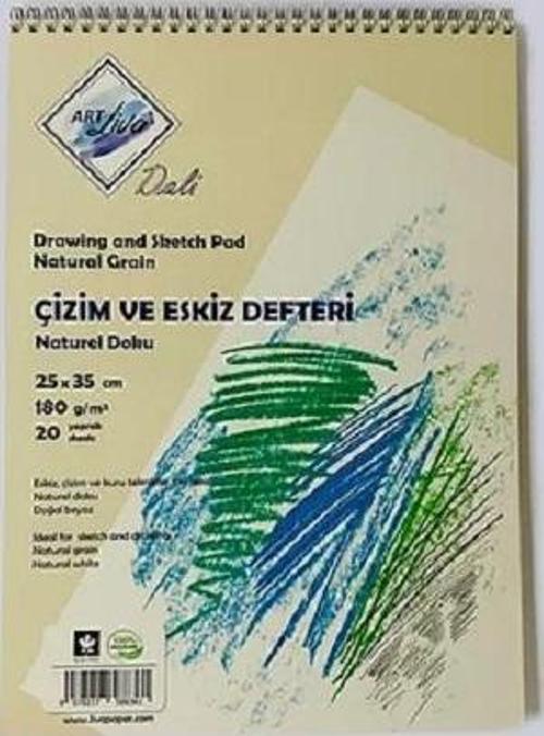 Dali Eskiz ve Çizim Defteri 25x35 180gr 20 Sayfa