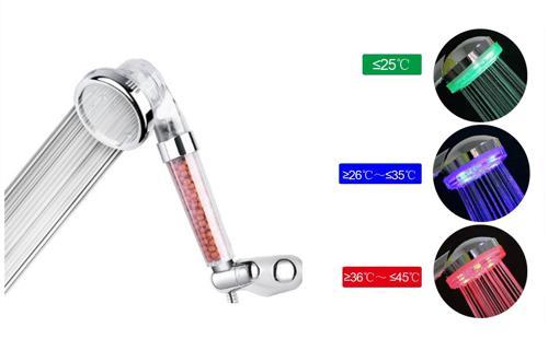 Renk Değiştiren Led Işıklı Tasarruflu Tazyikli Duş Başlığı (5365)