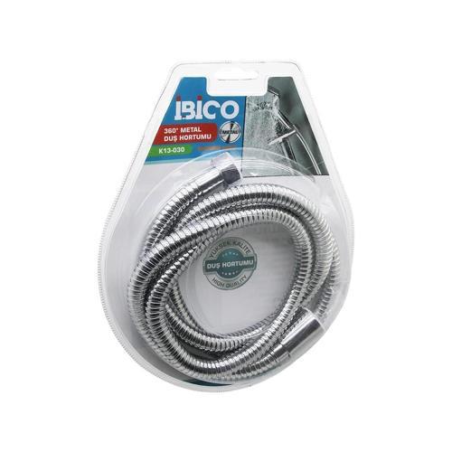 360 DERECE - METAL DUŞ HORTUMU 1.5MT VAKUMLU AMBALAJ ANTİ TWİST=DOLANMAZ-KIVRILMAZ-KOPMAZ (536