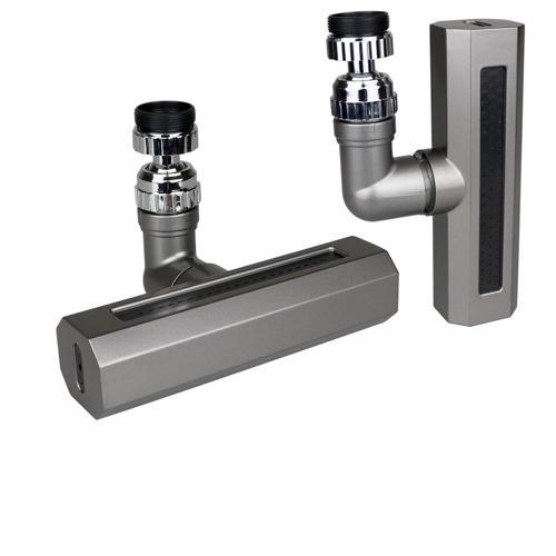 SİYAH  GENİŞ  360 DERECE DÖNEBİLENOYNAR BAŞLIK - 4 MOD  PERLATÖR ŞELALE MUSLUK UCU KTX-3288 (5365)