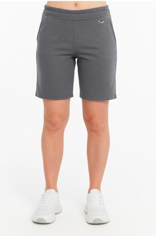 Kadın Gri Büyük Beden Şort-s224