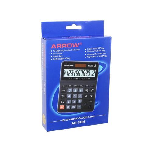 12 HANELİ  HESAP MAKİNESİ  GÜNEŞ ENERJİLİ - PİLLİ   17.5 X 12.5 X 1.7CM   170GR (5365)