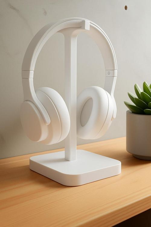 Modern Tasarımlı 3D Baskı Kulaklık Standı