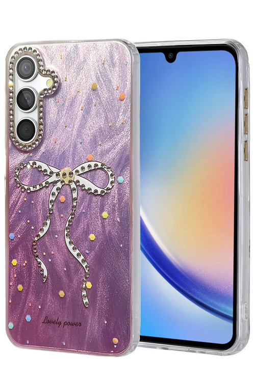 Samsung Galaxy A34 5G Kılıf Blade Aynalı Desenli Kapak - Desen 1-(5796)