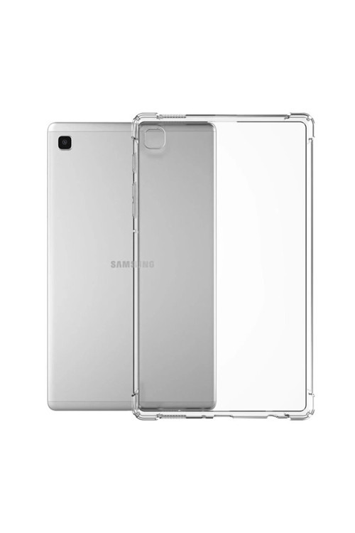 Samsung Galaxy T220 Tab A7 Lite 8.7 Kılıf Anti Şeffaf Tablet Silikon - Şeffaf-(5796)