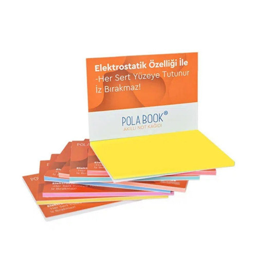 Elektrostatik Yapışkanlı Akıllı Not Kağıdı 7x10 cm – 50 Sayfa Pratik Ofis Not Defteri