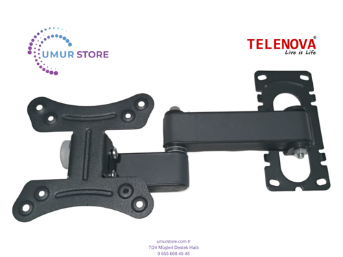 Telenova 24” Hd 17”- 27” inç Monitör Lcd Led TV Hareketli Duvar Askı Aparatı