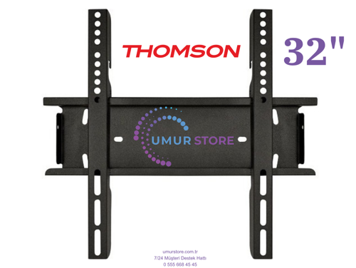 Thomson 32HG2S14 32" 82 Ekran Uydu Alıcılı HD 32”, 39”, 40” Uyumlu Lcd Led TV Sabit Duvar Askı Apara