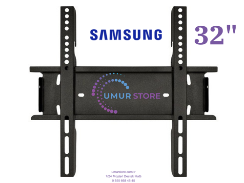 Samsung M5 Serisi 32" 4 Ms 60 Hz Full Hd 32”, 39”, 40” inç Uyumlu Lcd Led TV Sabit Duvar Askı Aparat