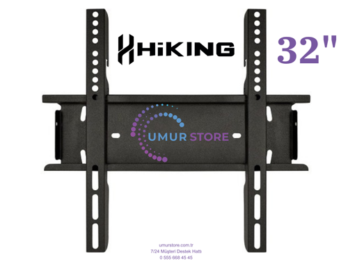 Hiking Wisdom Share 32HS24000 32" Full HD Smart 32”, 39”, 40” Uyumlu Lcd Led TV Sabit Duvar Askı Apa