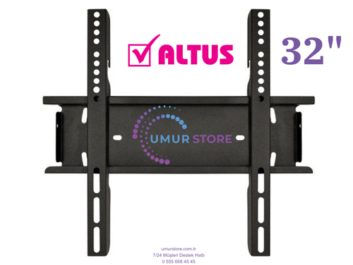 Altus AL32 6023 32" 60Hz 82 Ekran Uydu Alıcılı Hd 32”, 39”, 40” inç Uyumlu Lcd Led TV Sabit Duvar As