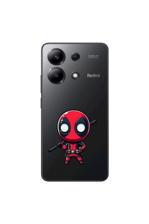 Xiaomi Redmi Note 13 Uyumlu Şeffaf Kılıf Chibi 8 Tasarımlı
