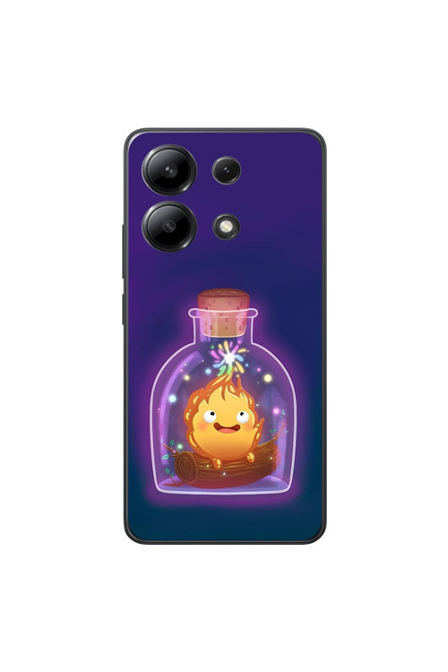 Xiaomi Redmi Note 13 Uyumlu Şeffaf Kılıf Howls Moving Castle 2 Tasarımlı