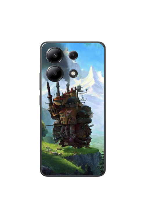 Xiaomi Redmi Note 13 Uyumlu Şeffaf Kılıf Howls Moving Castle 1 Tasarımlı
