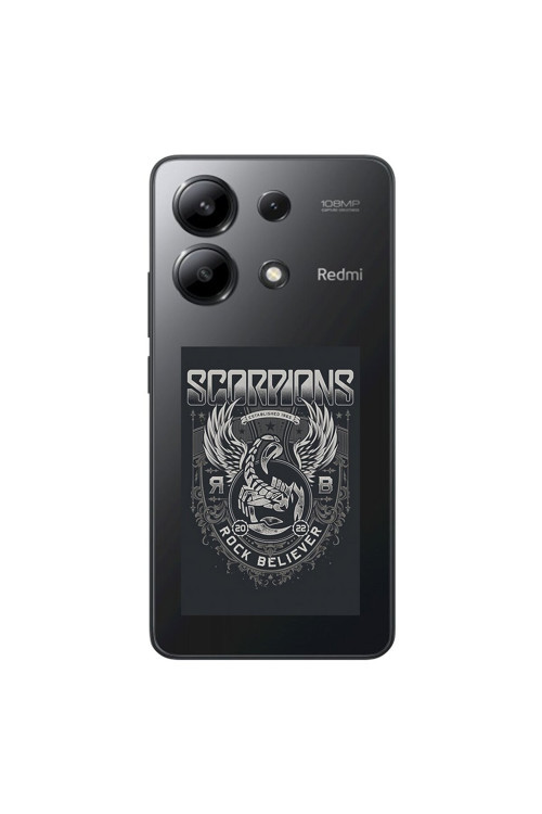 Xiaomi Redmi Note 13 Uyumlu Şeffaf Kılıf Scorpions Tasarımlı