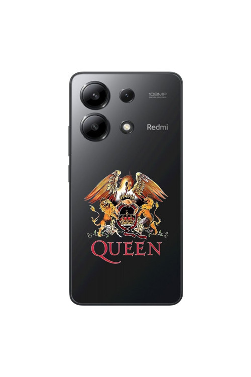 Xiaomi Redmi Note 13 Uyumlu Şeffaf Kılıf Queen Tasarımlı