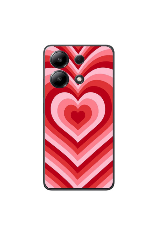 Xiaomi Redmi Note 13 Uyumlu Şeffaf Kılıf Kalp 3 Tasarımlı