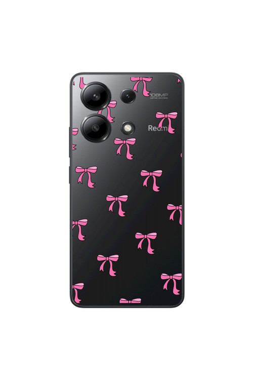 Xiaomi Redmi Note 13 Uyumlu Şeffaf Kılıf Kurdele 3 Tasarımlı
