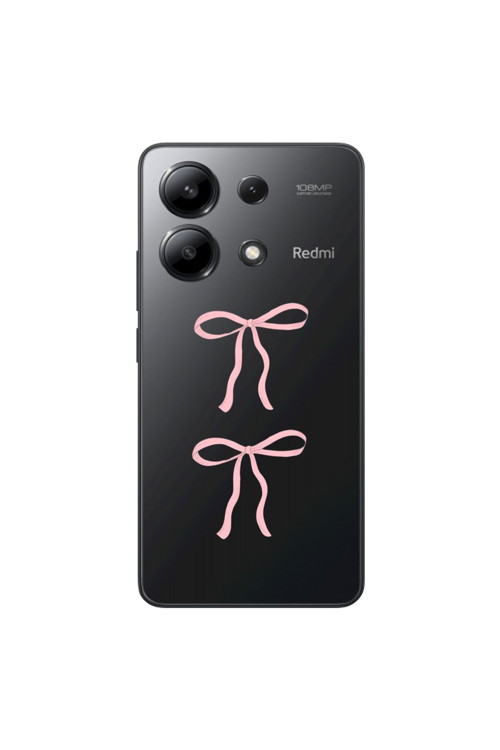 Xiaomi Redmi Note 13 Uyumlu Şeffaf Kılıf Kurdele 1 Tasarımlı