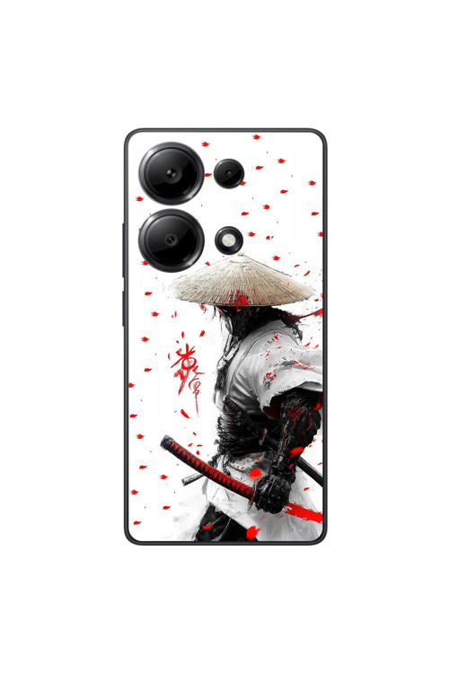 Xiaomi Redmi Note 13 Pro Uyumlu Şeffaf Kılıf Samurai 1 Tasarımlı