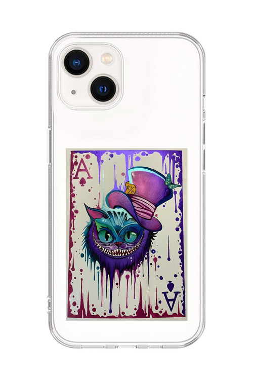 İphone 15 Uyumlu Şeffaf Kılıf Kartlar As 1 Tasarımlı