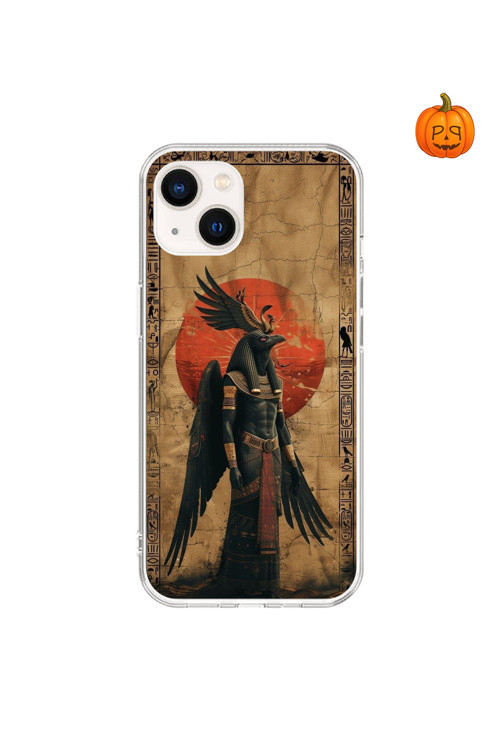 İphone 15 Plus Uyumlu Şeffaf Kılıf Antik Mısır 7 Tasarımlı
