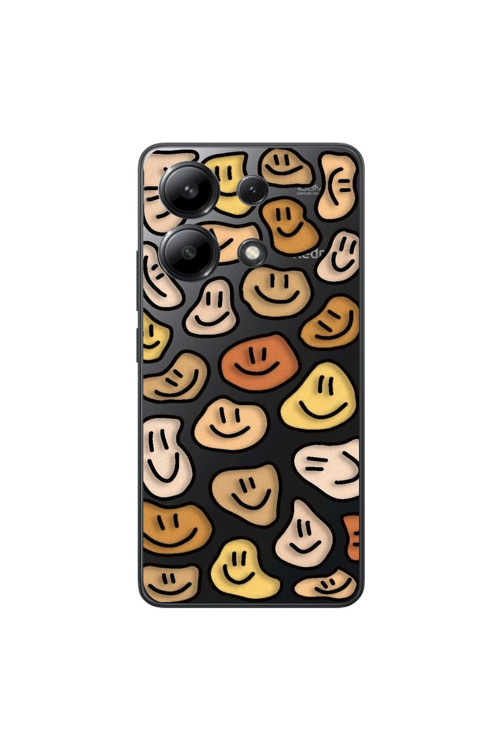 Xiaomi Redmi Note 13 Uyumlu Şeffaf Kılıf Wallpaper 8 Tasarımlı