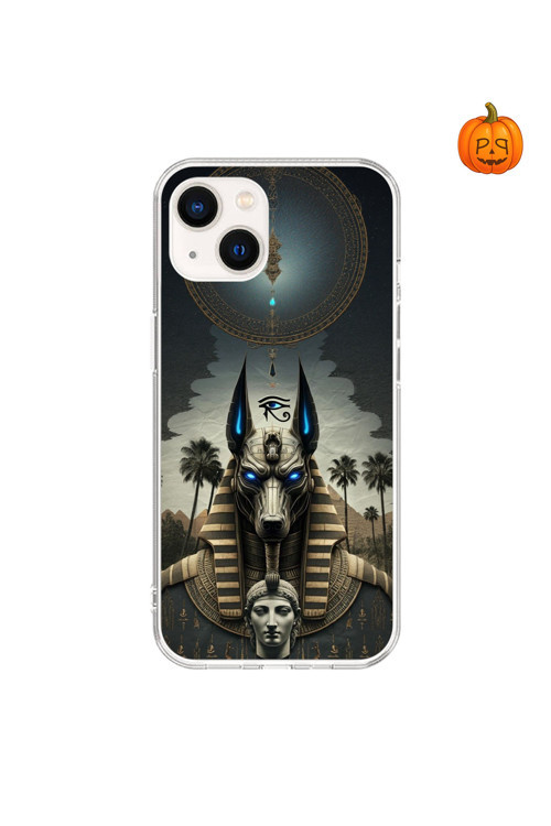 İphone 15 Plus Uyumlu Şeffaf Kılıf Antik Mısır 5 Tasarımlı