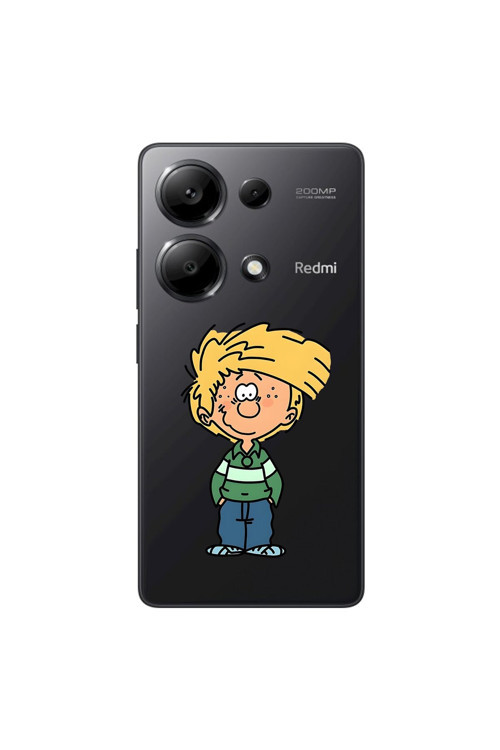 Xiaomi Redmi Note 13 Pro Uyumlu Şeffaf Kılıf Cartoon 2 Tasarımlı