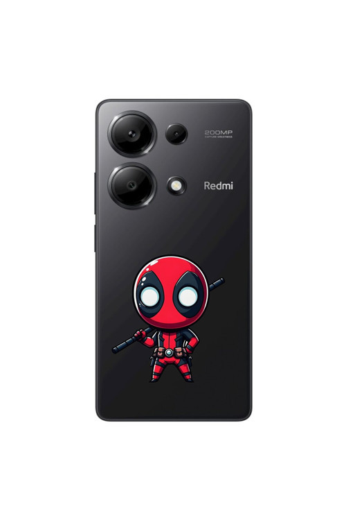 Xiaomi Redmi Note 13 Pro Uyumlu Şeffaf Kılıf Chibi 8 Tasarımlı