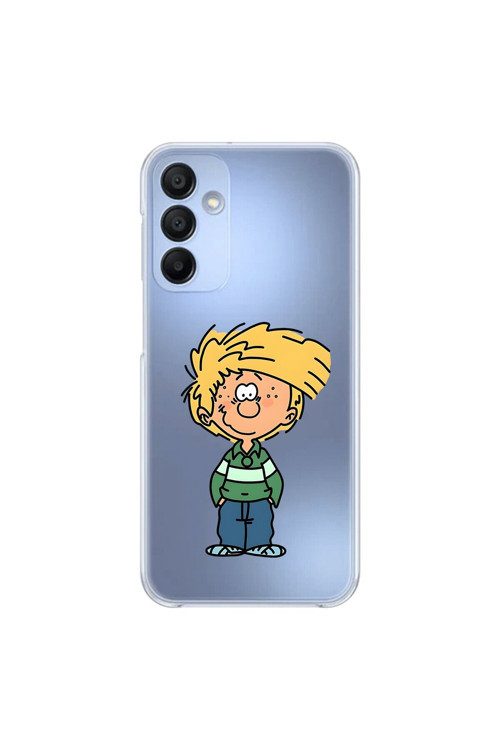 Samsung Galaxy A15 Uyumlu Şeffaf Kılıf Cartoon 2 Tasarımlı