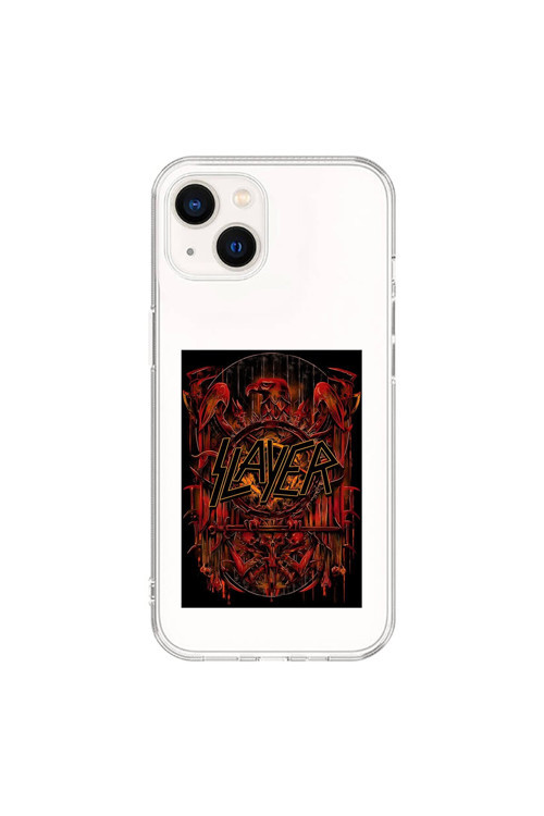 İphone 15 Uyumlu Şeffaf Kılıf Slayer Tasarımlı