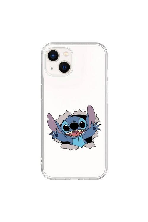İphone 15 Plus Uyumlu Şeffaf Kılıf Couple Stitch 1 Tasarımlı