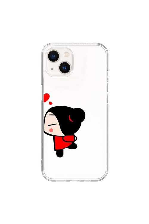 İphone 15 Plus Uyumlu Şeffaf Kılıf Couple Garry 2 Tasarımlı