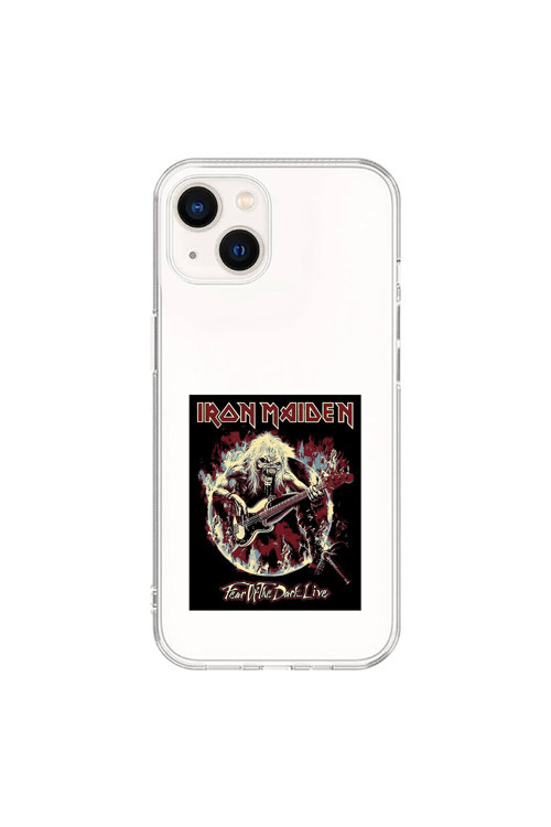 İphone 15 Uyumlu Şeffaf Kılıf Iron Maiden Tasarımlı