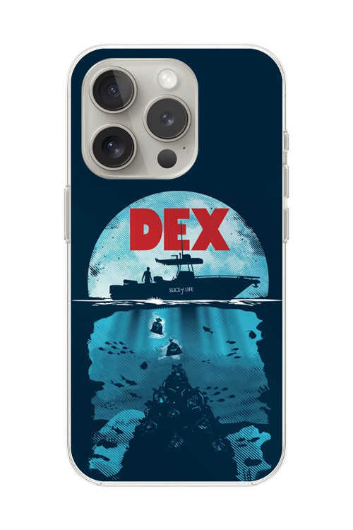 İphone 15 Pro Uyumlu Şeffaf Kılıf Dexter Tasarımlı