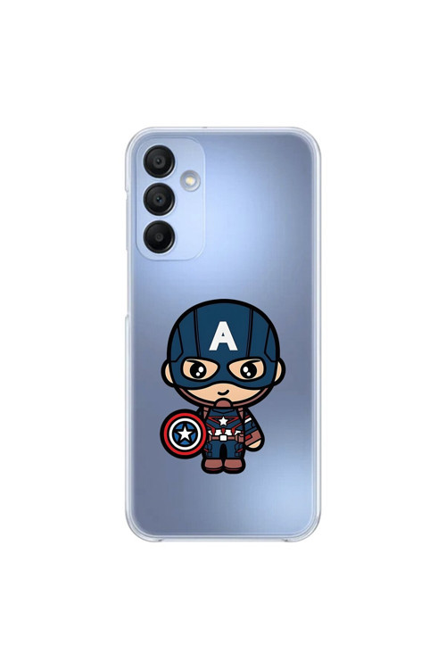 Samsung Galaxy A15 Uyumlu Şeffaf Kılıf Chibi 4 Tasarımlı