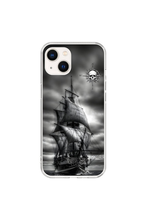 İphone 15 Uyumlu Şeffaf Kılıf Pirate 2 Tasarımlı
