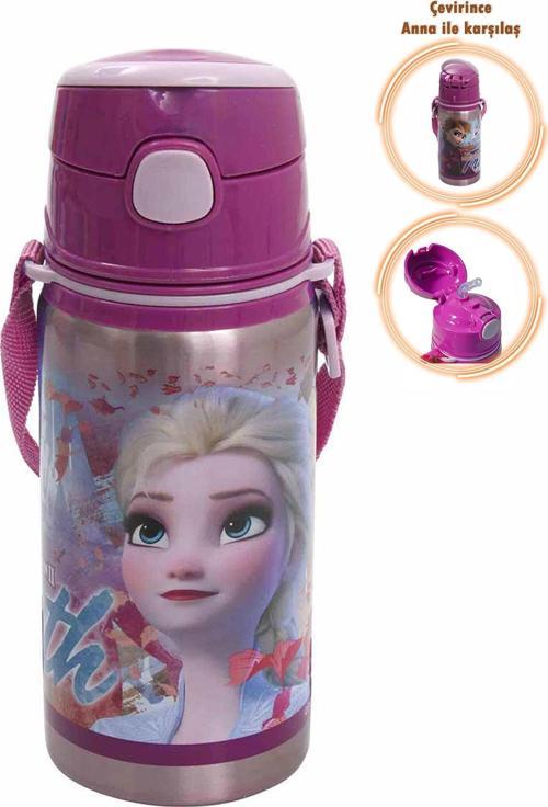 Frozen Çelik Matara Suluk - Frozen Lisanslı Elsa 500 ml