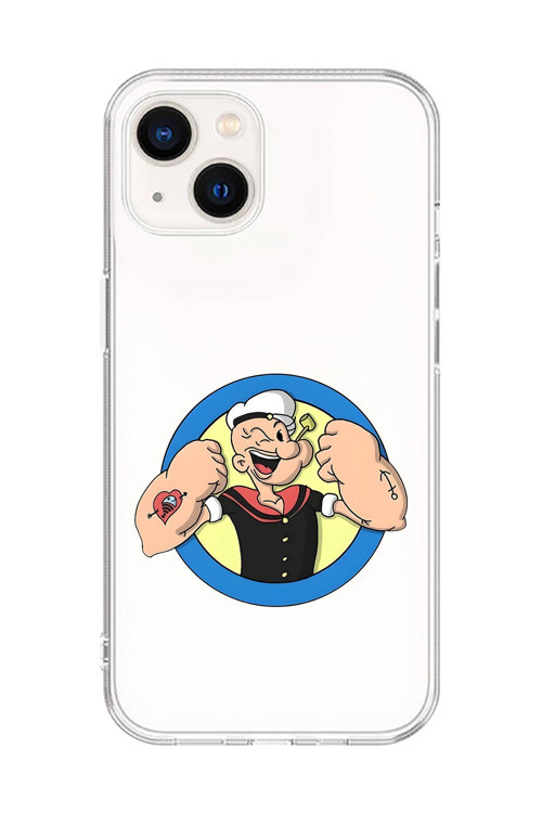 İphone 15 Plus Uyumlu Şeffaf Kılıf Cartoon Popeye 12 Tasarımlı