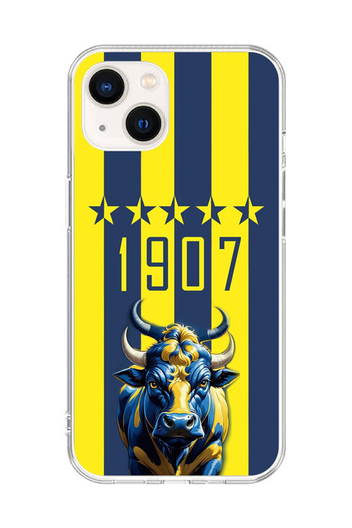 İphone 15 Plus Uyumlu Şeffaf Kılıf Şeffaf 1907 Boğa Tasarımlı