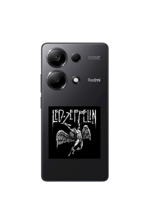 Xiaomi Redmi Note 13 Pro Uyumlu Şeffaf Kılıf Led Zeppelin Tasarımlı