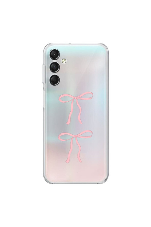 Samsung Galaxy A14 Uyumlu Şeffaf Kılıf Kurdele 1 Tasarımlı